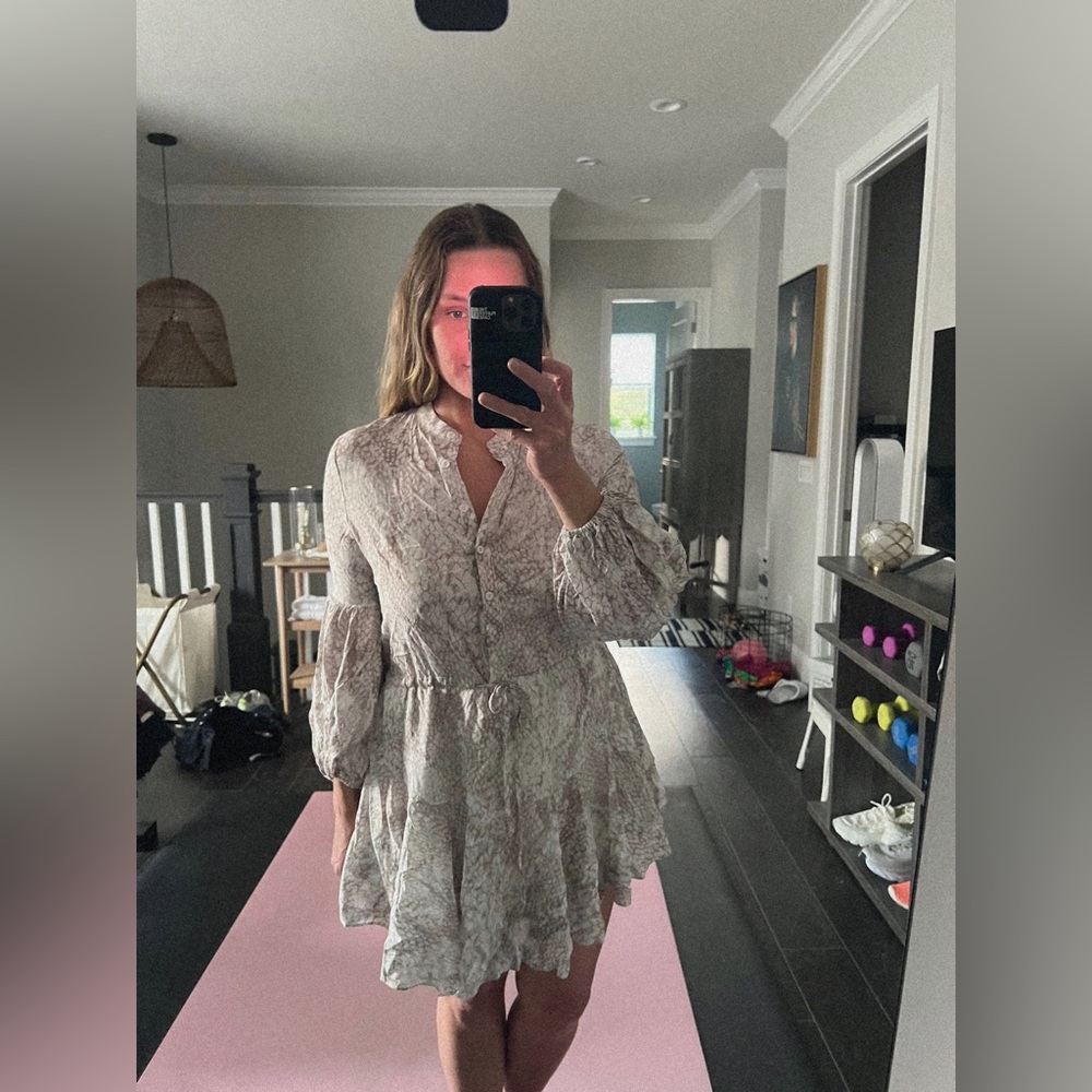 Shop Talulah Snake Skin Print Button Up Dress